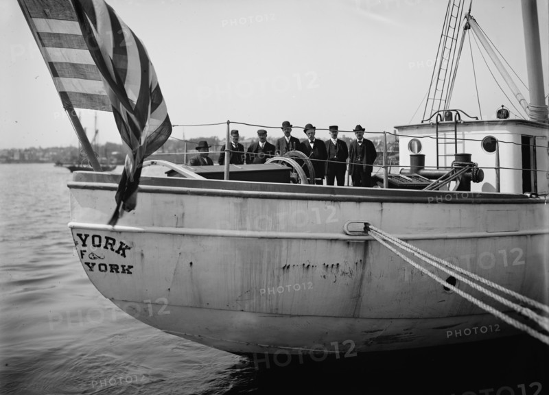 Group of pilots of steam pilot boat New York, between 1900 and 1905. Creator: Unknown.
