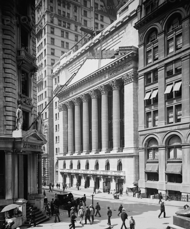 New York Stock Exchange, between 1900 and 1905. Creator: Unknown.