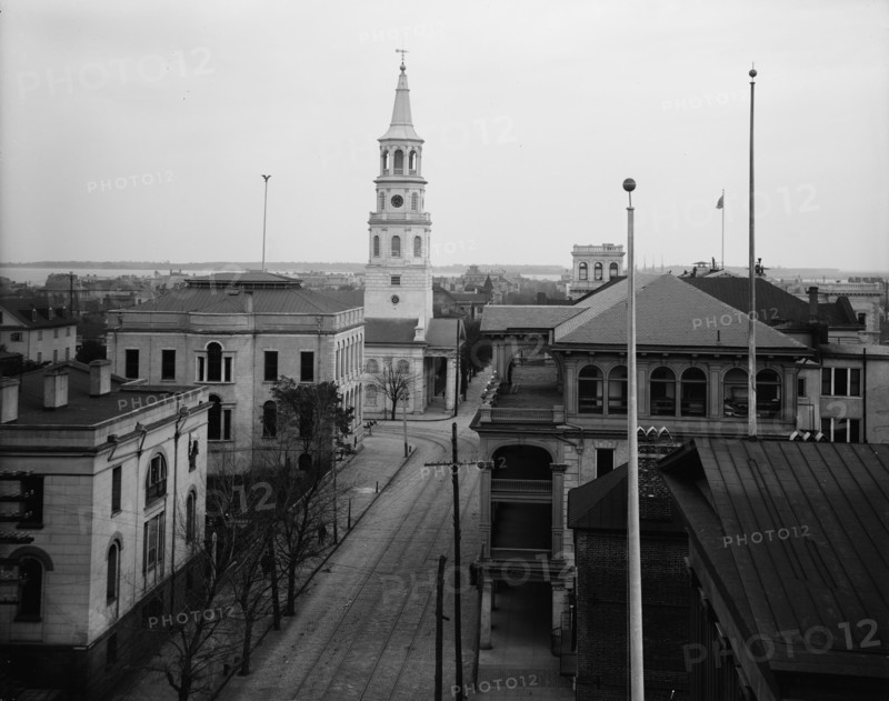 Meeting St. [Street, looking] south, Charleston, S.C., c1907. Creator: Unknown.