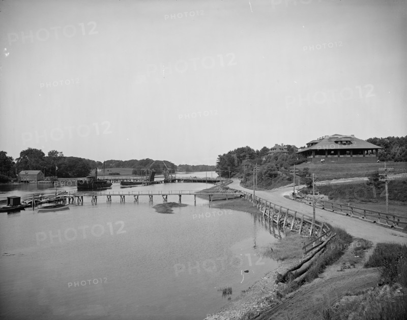 Sewall's bridge and York Country Club, York, Maine, c1908. Creator: Unknown.