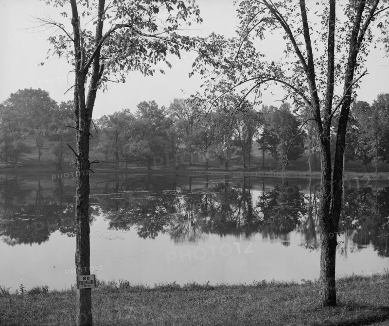 Lake in asylum grounds, Concord, N.H., between 1900 and 1910. Creator: Unknown.