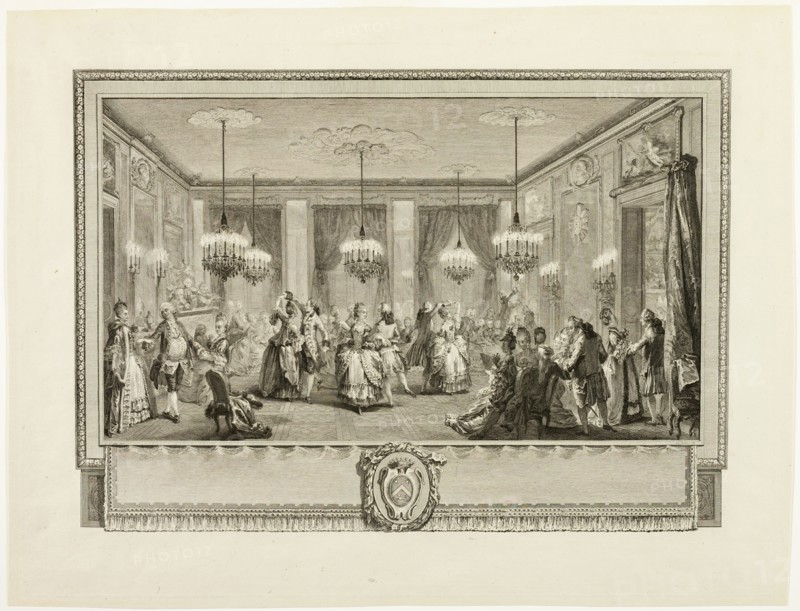 Bal Paré (The Jewel Ball), 1774. Creator: Antoine Jean Duclos.