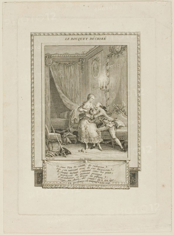 The Torn Bouquet, c. 1795. Creator: Antoine Jean Duclos.