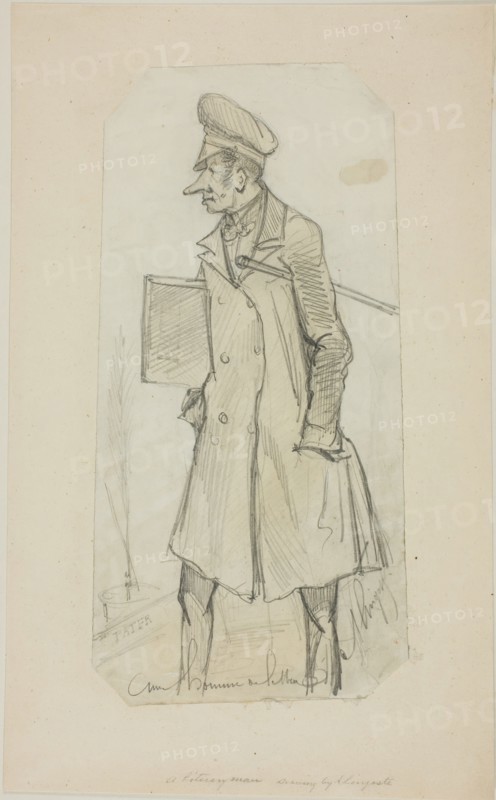 Caricature of Scholar, n.d. Creator:  A. Lingoste.