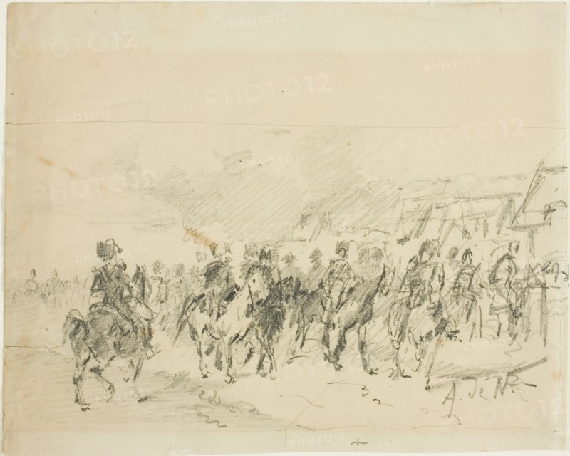 Man on Horseback, n.d. Creator: Alphonse de Neuville.
