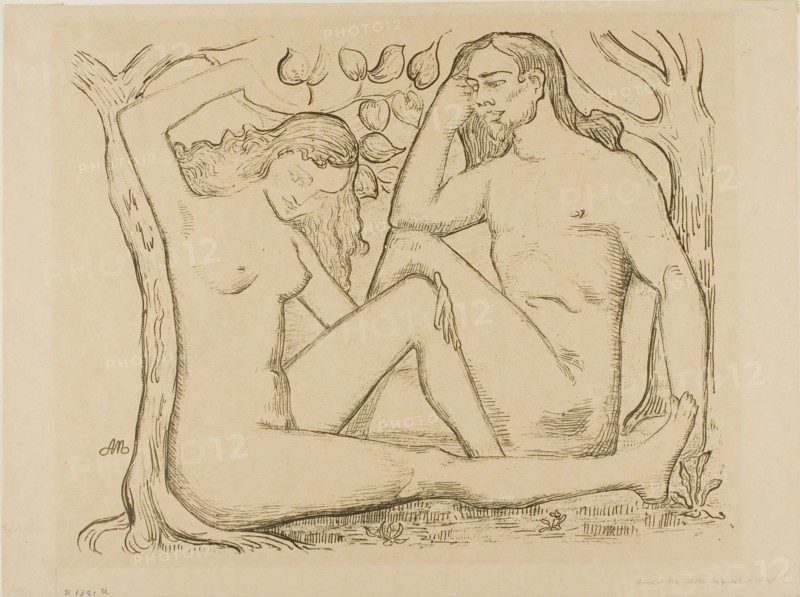 Adam and Eve, 1895. Creator: Aristide Maillol.