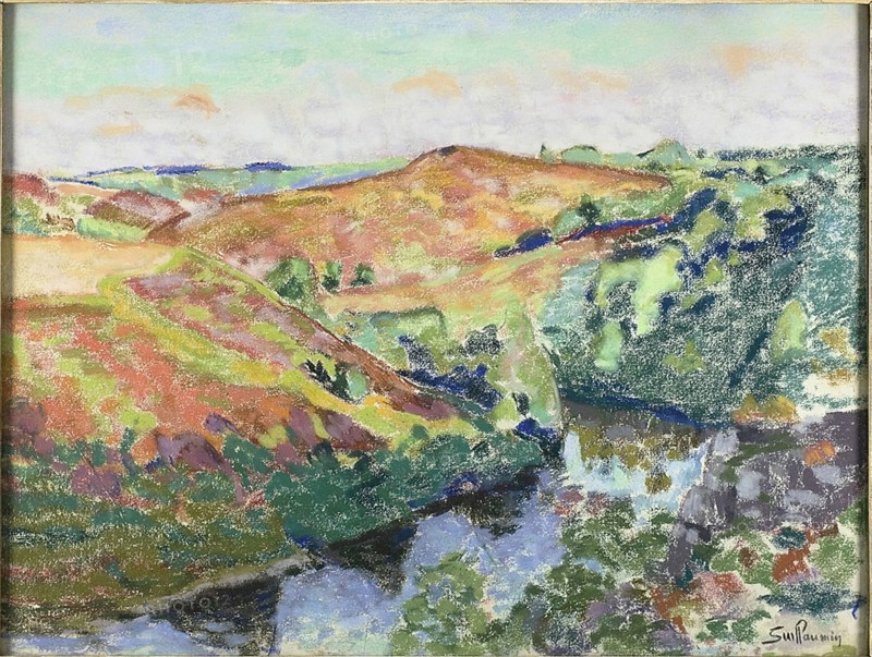 Landscape in Crozant, c. 1898. Creator: Armand Guillaumin.
