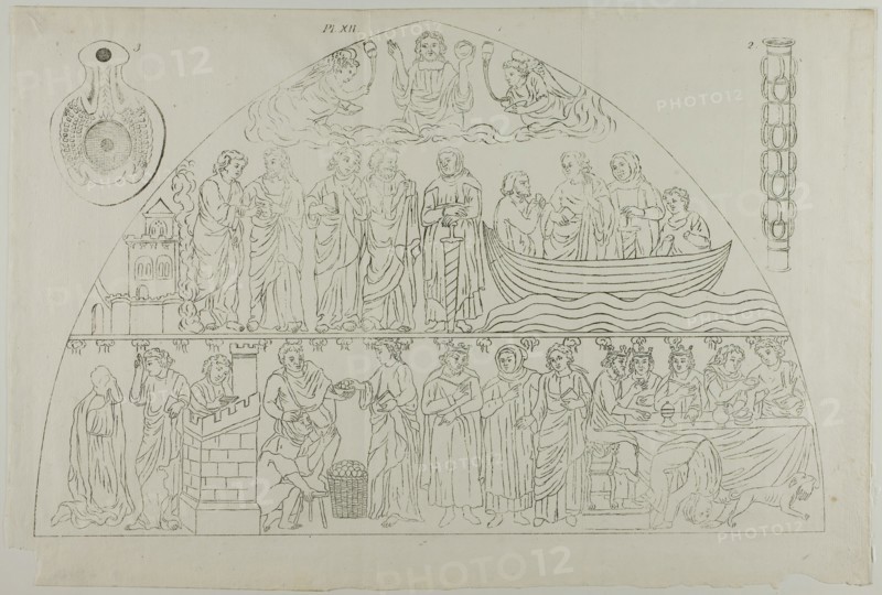 Three Images from Millin's Atlas, plate XII, 1807–08. Creator: Aubin-Louis Millin.