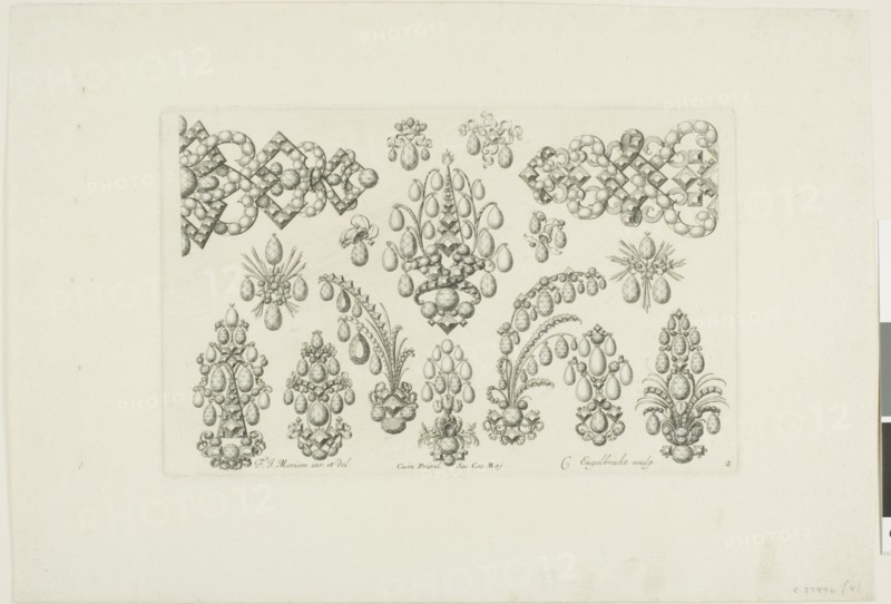 Designs for Jewelry, before 1697. Creator: Christian Engelbrecht.