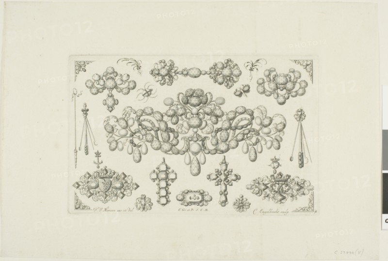 Designs for Jewelry, before 1697. Creator: Christian Engelbrecht.