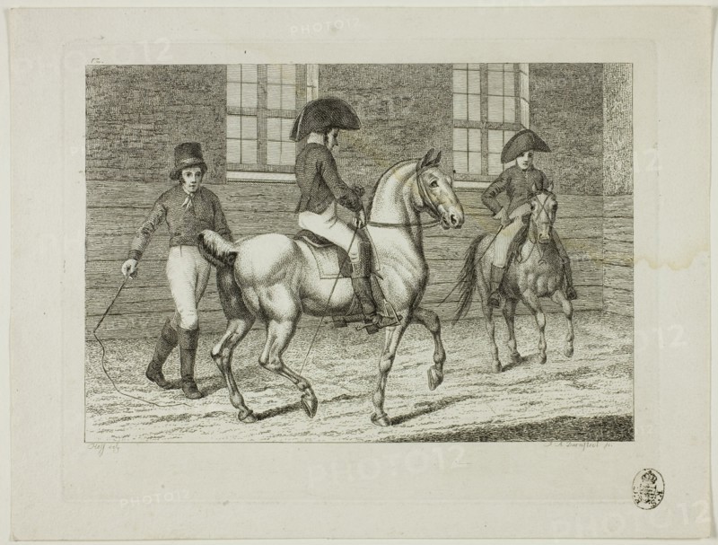 Riding School and Horses, 1806. Creator: Johann Adolph Darnstedt.