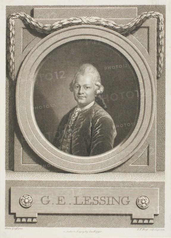 G.E. Lessing, n.d. Creator: Johann Friedrich Bause.