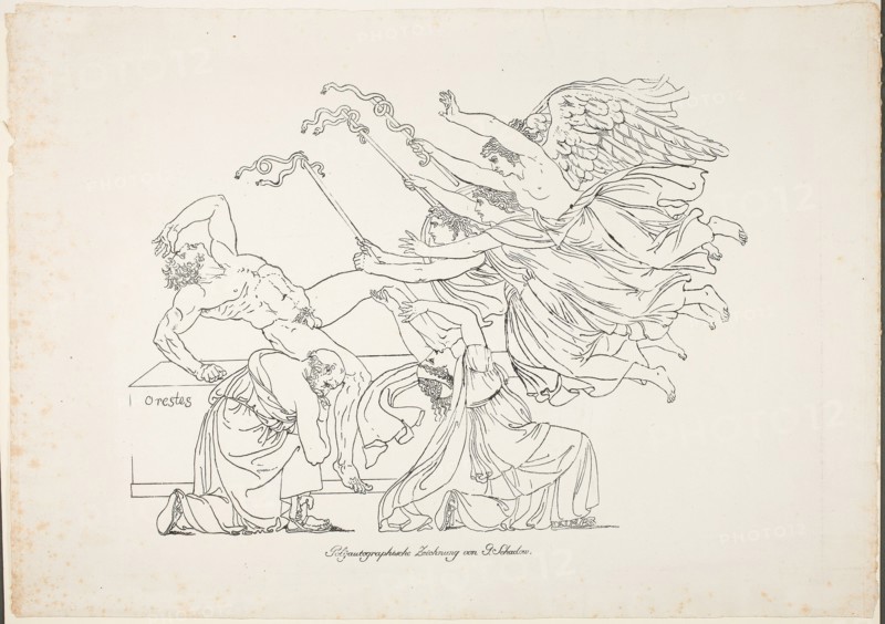 Persecution of Orestes, 1804. Creator: Johann Gottfried Schadow.