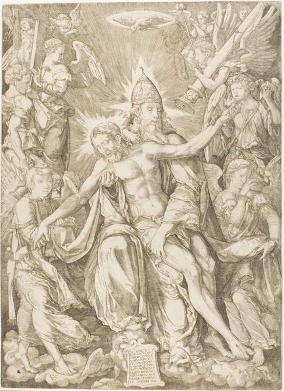 The Trinity, 1542. Creators: Johann Ladenspelder, Jesus Christ.