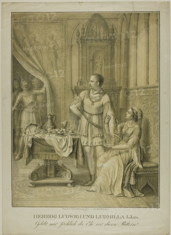 Herzog Ludwig I and Ludmilla, n.d. Creator: Johann Michael Mettenleiter.