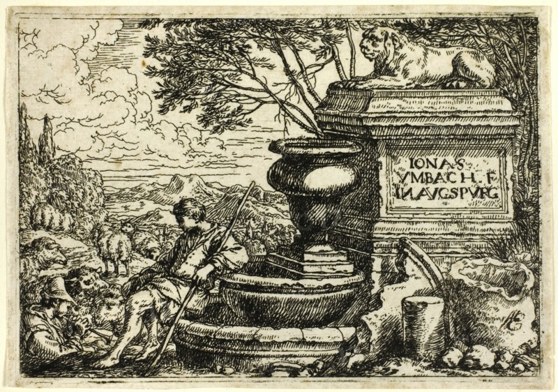 Italian Landscape with Ruins, n.d. Creator: Jonas Umbach.