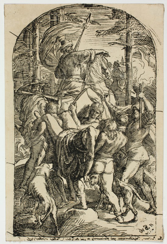 Hagen Leaves Siegfried's Body to be Carried Home from the Forest, n.d. Creator: Julius Schnorr von Carolsfeld.