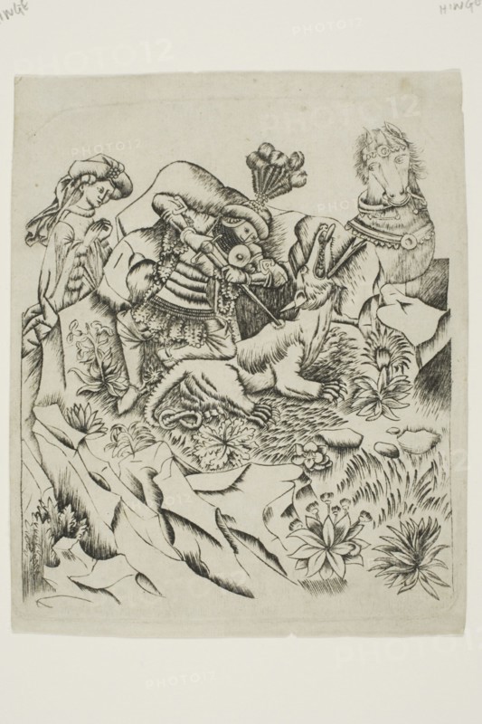 Saint George and the Dragon, n.d. Creator: Master of the Nuremberg Passion.
