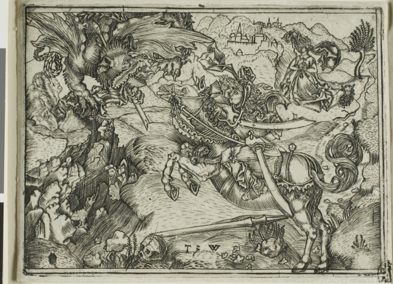 St. George Killing The Dragon, 1499-1510. Creator: Telman of Wesel.