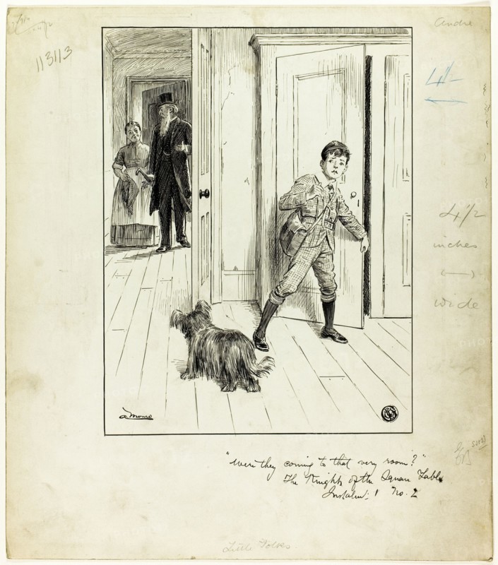 Were They Coming to That Very Room? (The Knights of the Square Table), c.1890. Creator: A. Monro.