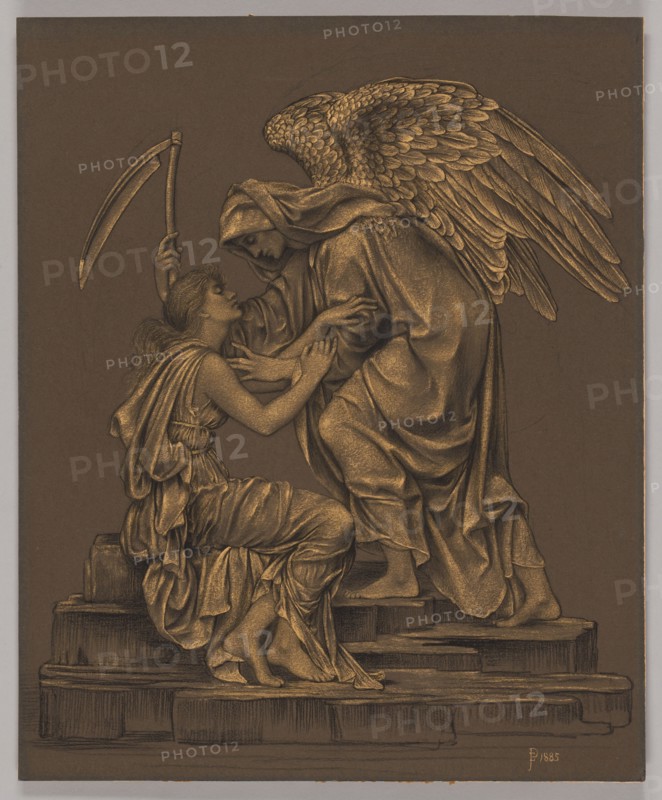 The Angel of Death, 1885. Creator: Mary Evelyn de Morgan.