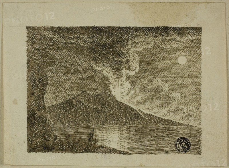 Eruption of Vesuvius, 1800/49. Creator: Robert Bradstreet.