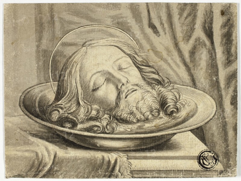 John the Baptist's Head on Charger, n.d. Creator: Samuel Shelley.
