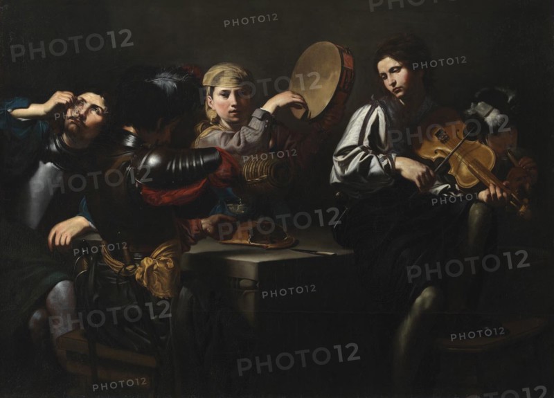 Musicians and Soldiers, 1626. Creator: Valentin de Boulogne.