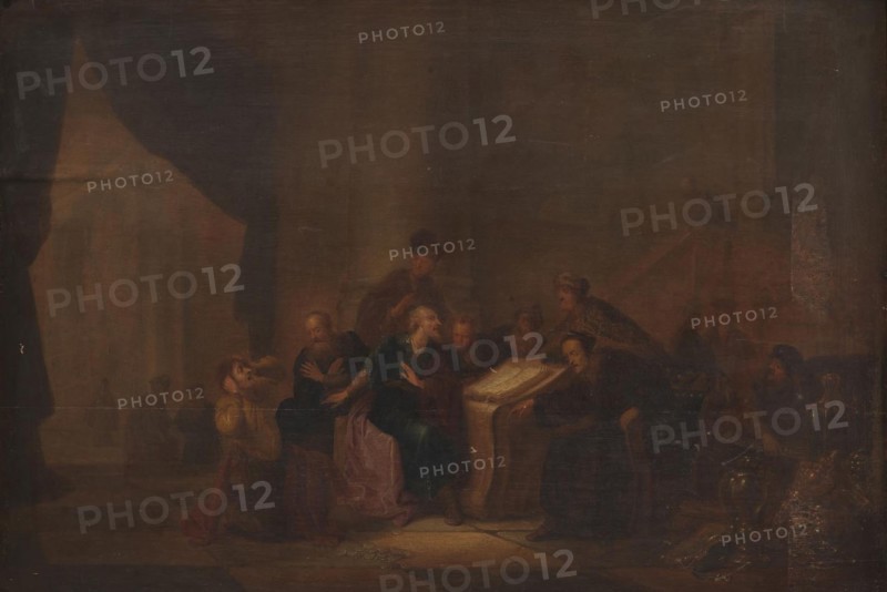 DELETE? LOW RES - Judas Casts down the Pieces of Silver in the Temple, 1642. Creator: Jacob Willemsz de Wet the elder.