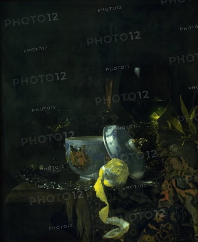 Still Life with a Chinese Porcelain Bowl, 1662. Creator: Willem Kalf.