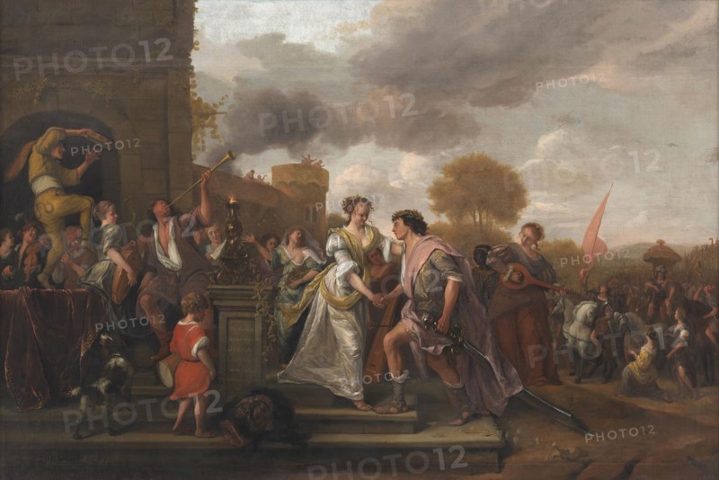David Returning Victorious after Defeating Goliath and the Philistines, 1671. Creator: Jan Steen.