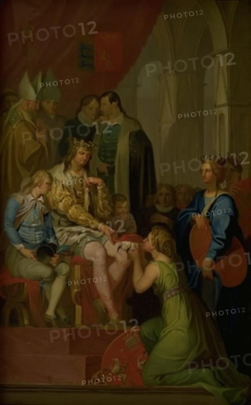 Christian I Raising the Province of Holstein to the State of a Duchy in 1460, 1778. Creator: Nicolai Abraham Abildgaard.