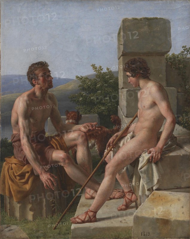 Two Sheperds, 1813. Creator: CW Eckersberg.