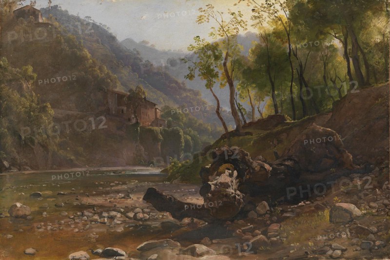 View of a Wooded River, 1820. Creator: Franz Ludwig Catel.