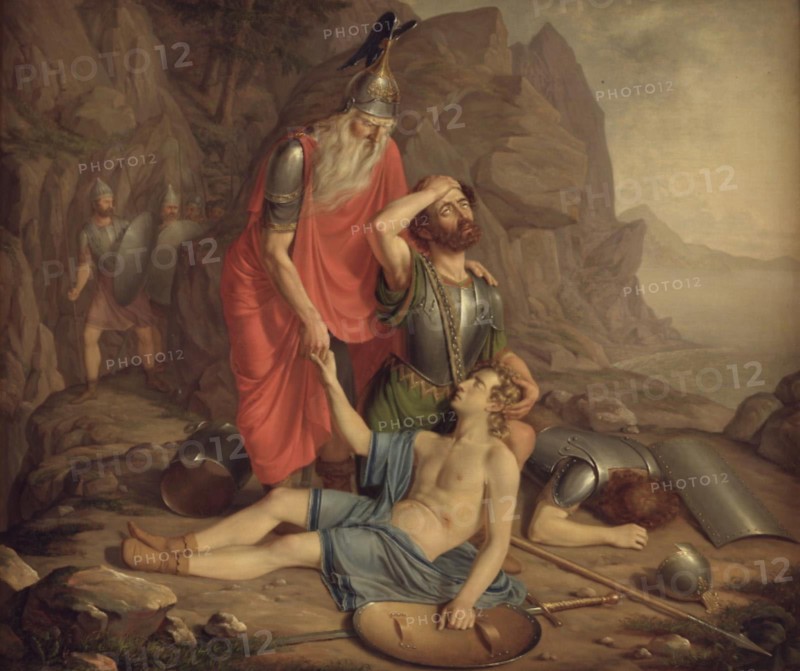Oscar's death, 1828. Creator: Frederik Ludvig Storch.