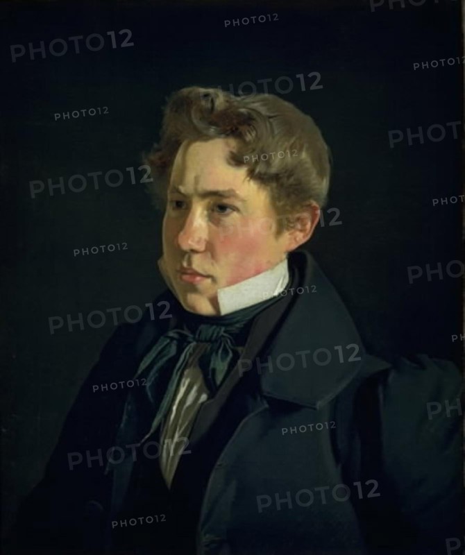 Portrait of the Painter and Lithographer P.H. Gemzoe, 1833. Creator: Christen Kobke.