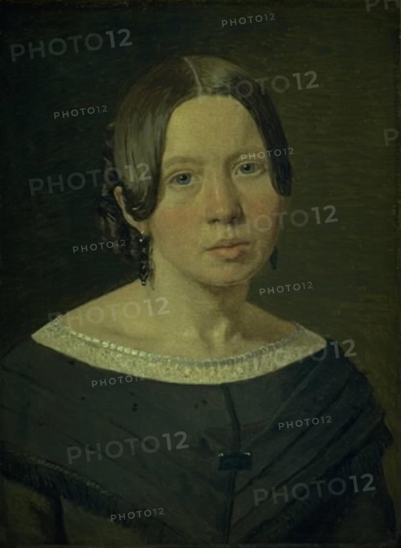 Portrait of the Artist´s Sister-in-Law Johanne Elisabeth Kobke, née Sundbye, 1842. Creator: Christen Kobke.