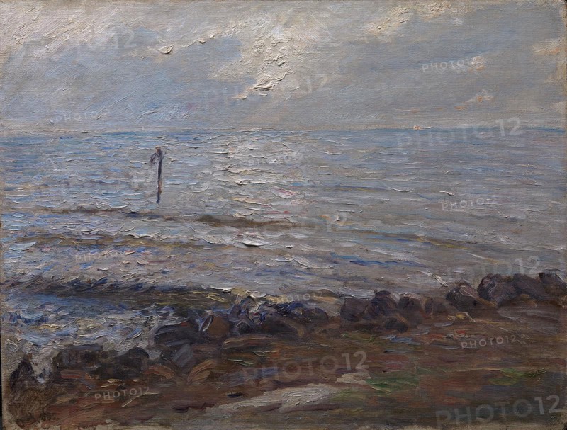 Sunlight over the Sea, 1882. Creator: Oscar Bjorck.