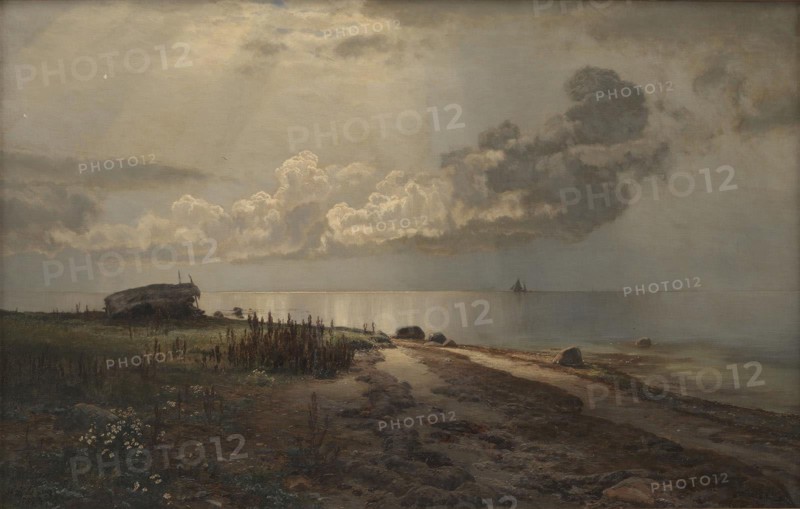 Strand, 1889. Creator: Janus Andreas Bartholin la Cour.