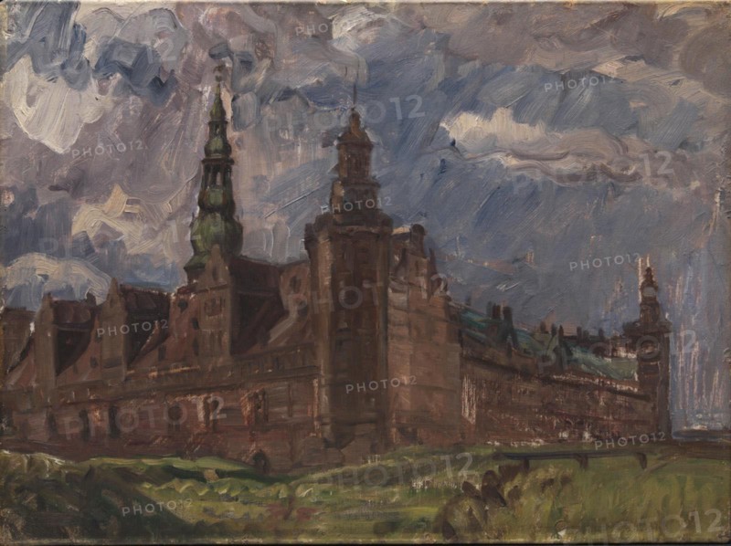 Kronborg seen from the southeast, 1904. Creator: Albert Gottschalk.