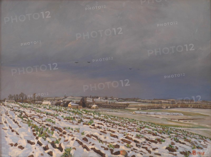 Early Snow, 1905. Creator: Fritz Syberg.