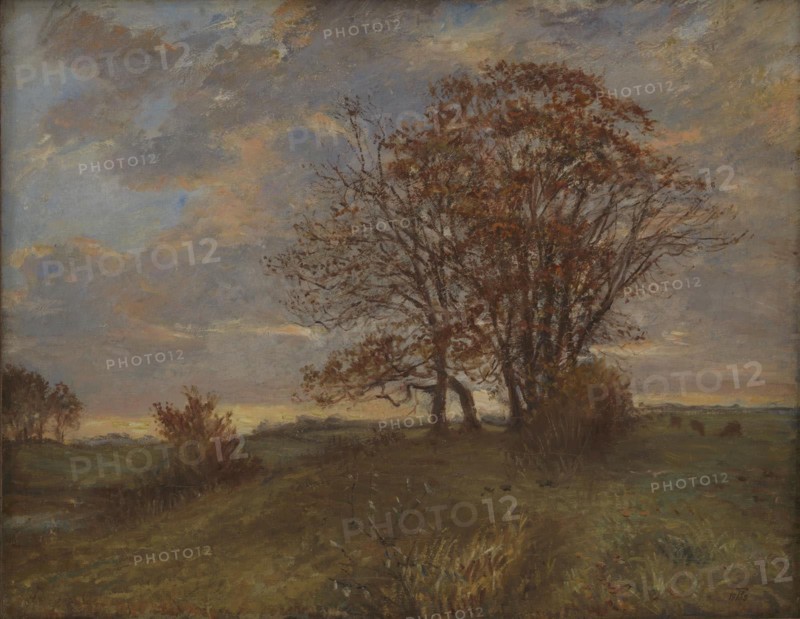 A Landscape near Borup, Zealand. Evening, 1908. Creator: Theodor Esbern Philipsen.
