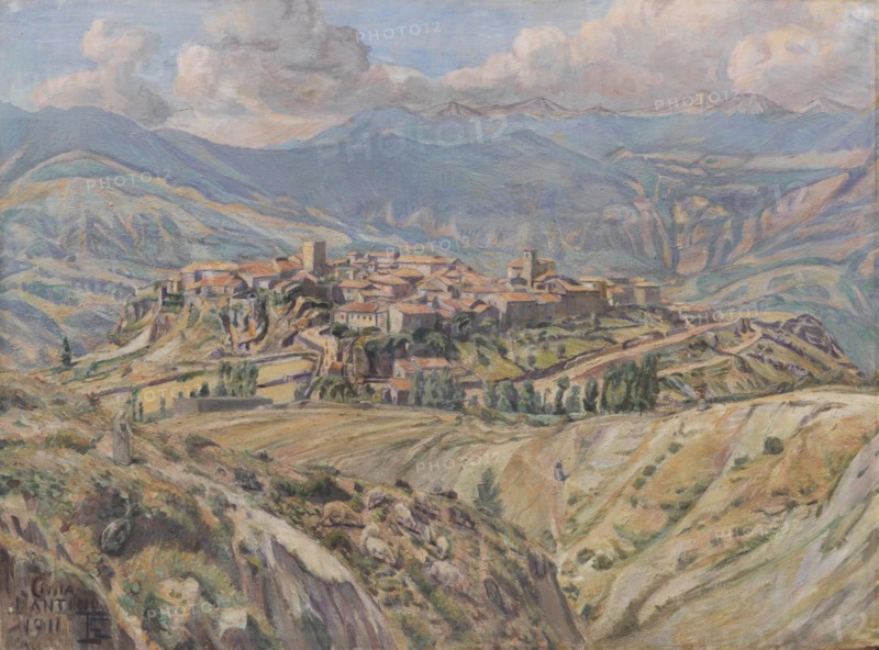 Cività d'Antino in the Abruzzi, 1911. Creator: Poul S. Christiansen.