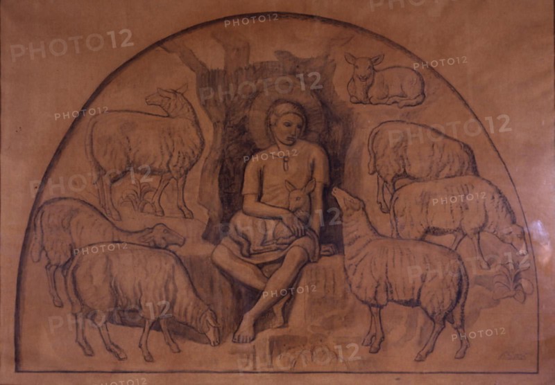 The Good Shepherd, 1925. Creator: Joakim Skovgaard.