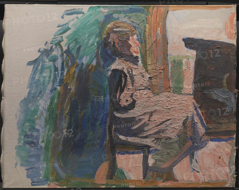 Seated Figure, 1941. Creator: Niels Larsen Stevns.