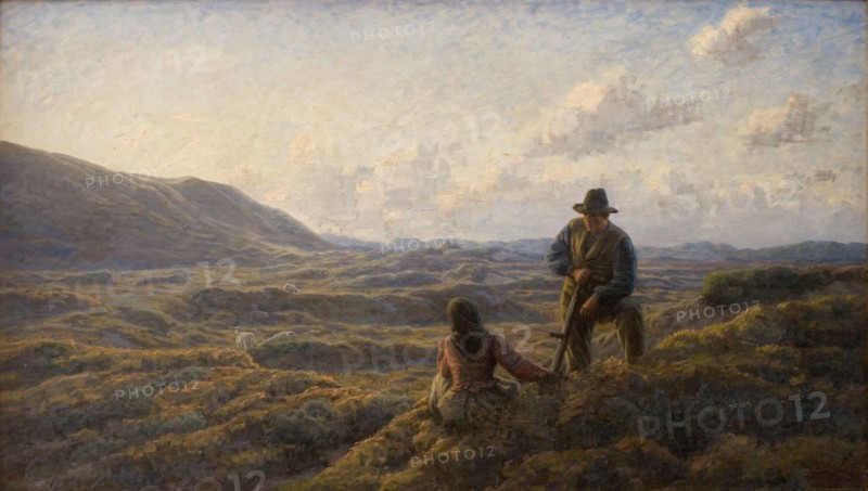 Idyll on the heath, 1908. Creator: Johannes Martin Fasting Wilhjelm.