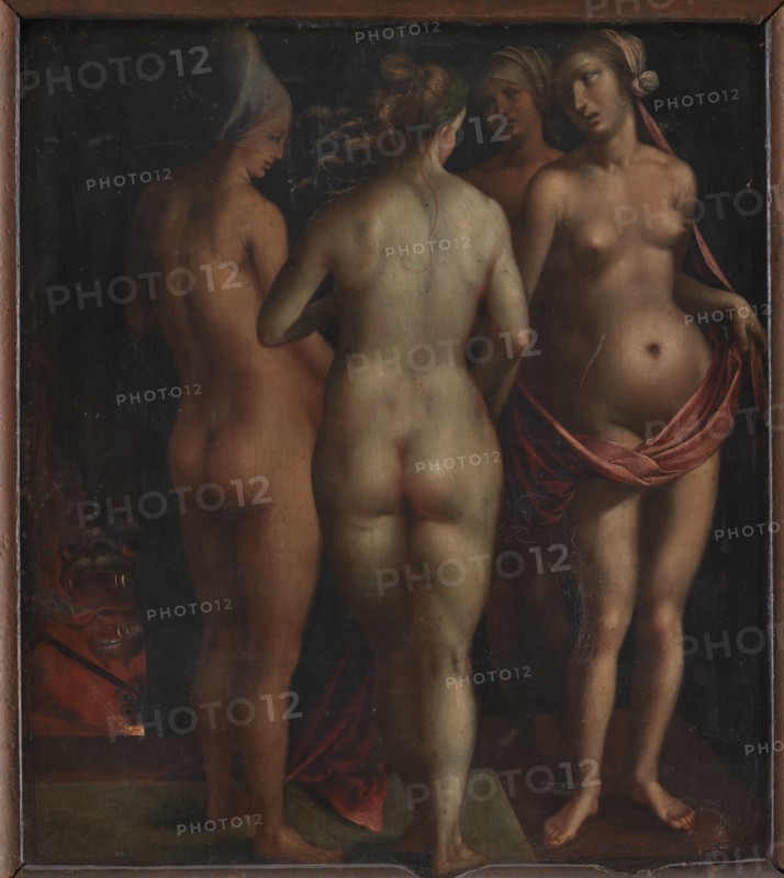 Venus and the Three Graces, 1497-1596. Creator: Copy after Albrecht Dürer (1471-1528)..