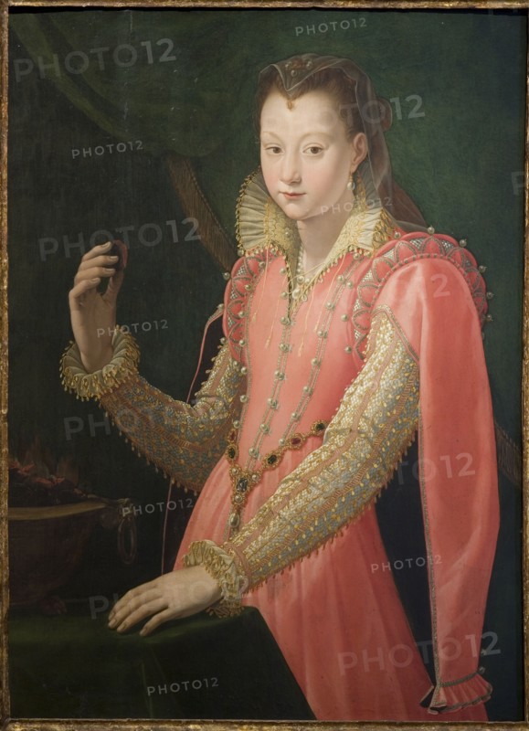 Portrait of a Young Woman as Portia Catonis, 1551-1603. Creators: Santi di Tito, Agnolo Bronzino.
