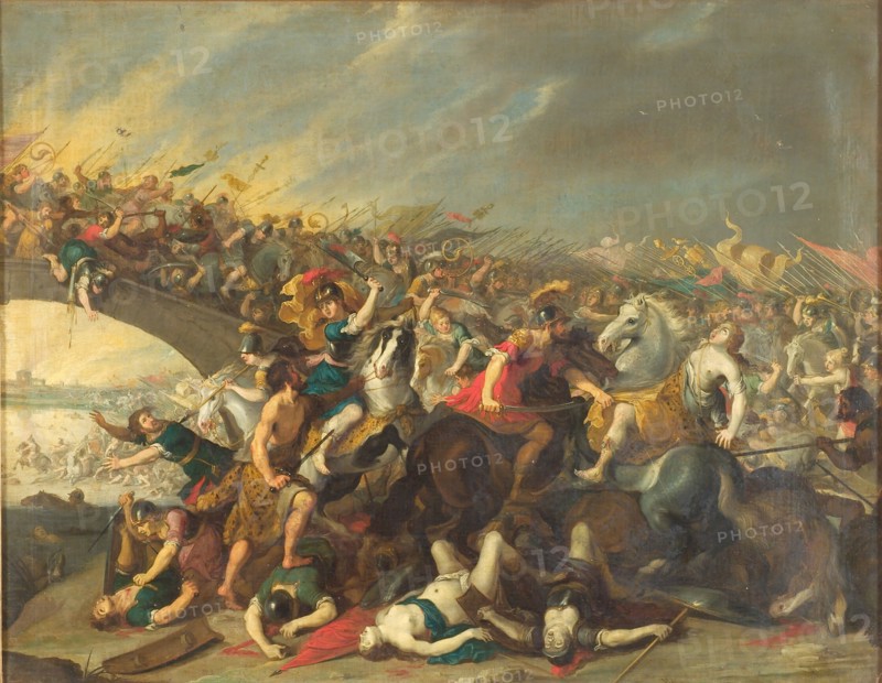 Fight with Amazons, 1587-1680. Creators: Hans Jordaens I, Hans Jordaens II, Hans Jordaens III, Hans Jordaens IV.