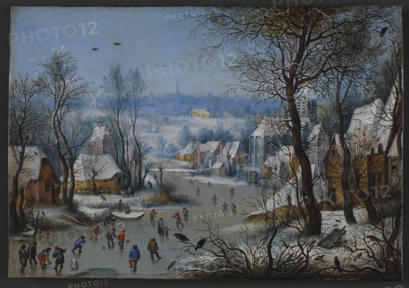 Winter Scenery, 1600-1614. Creator: Bruegel the Elder, Pieter, after (1526-1569).